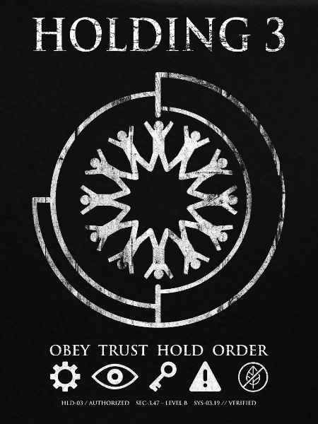 Holding 3 – Dystopisches Sci-Fi-Emblem-Design