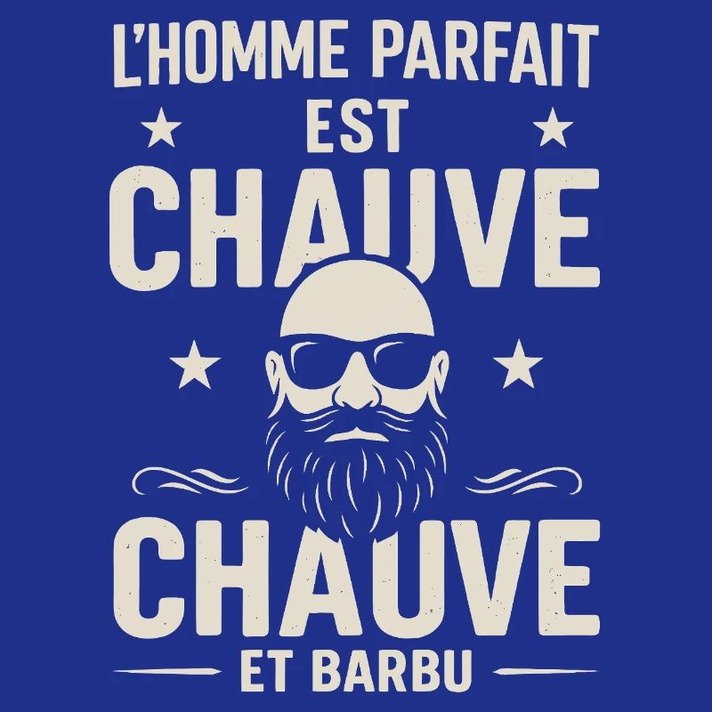 Der perfekte Mann hat eine Glatze und einen Bart