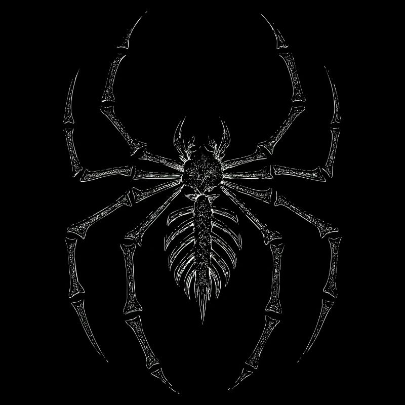 Gothic Skelett Spinne 90's