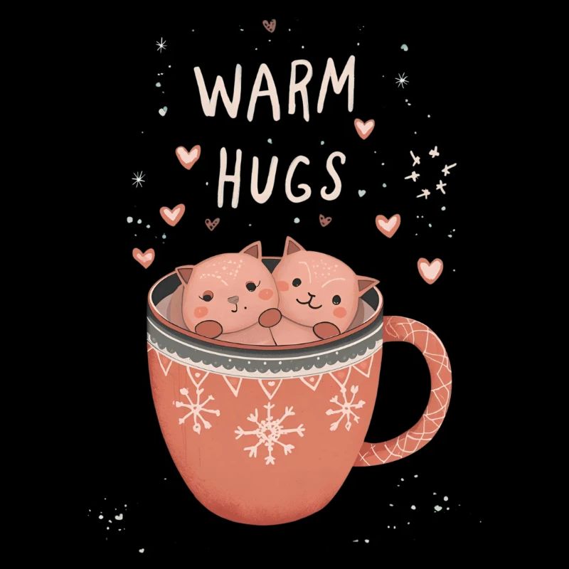 Warm Hugs in Cats Cup