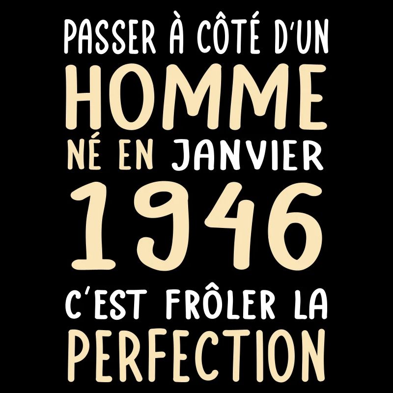 Anniversaire 80 ans - Né en Janvier 1946