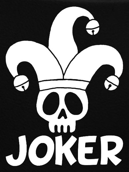 White Joker Skull