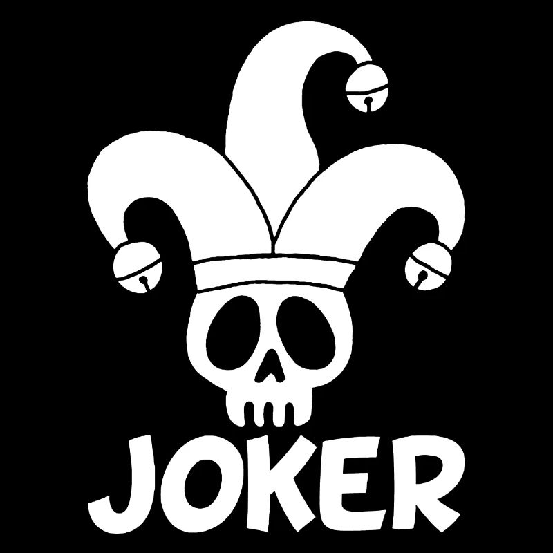 White Joker Skull