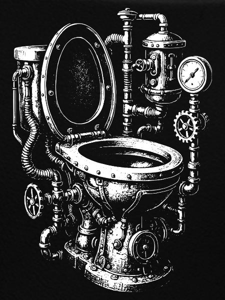 Steampunk Toilet Engine