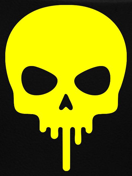Neon Skull Dripping