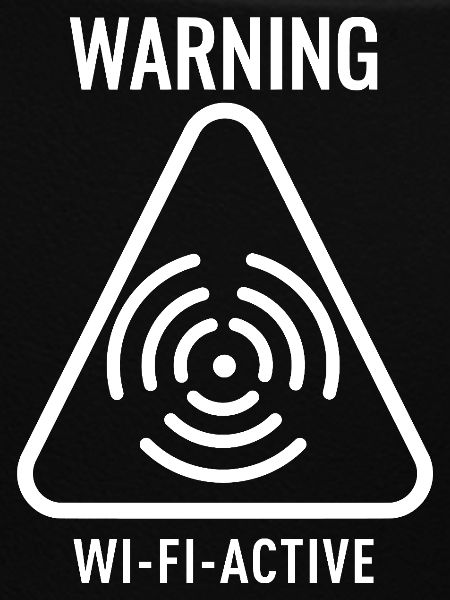 WiFi Active Warning Triangle