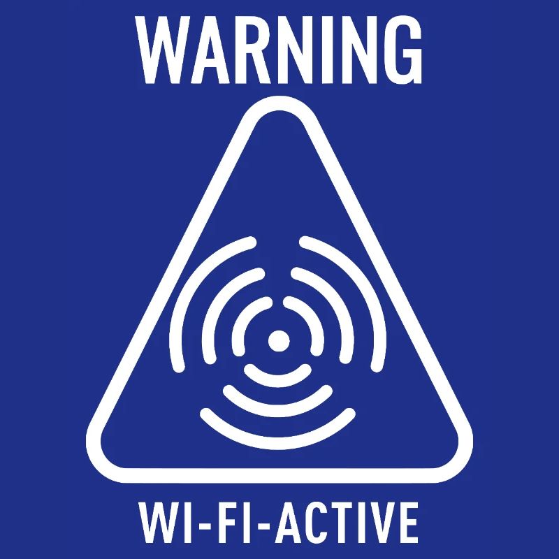 WiFi Active Warning Triangle