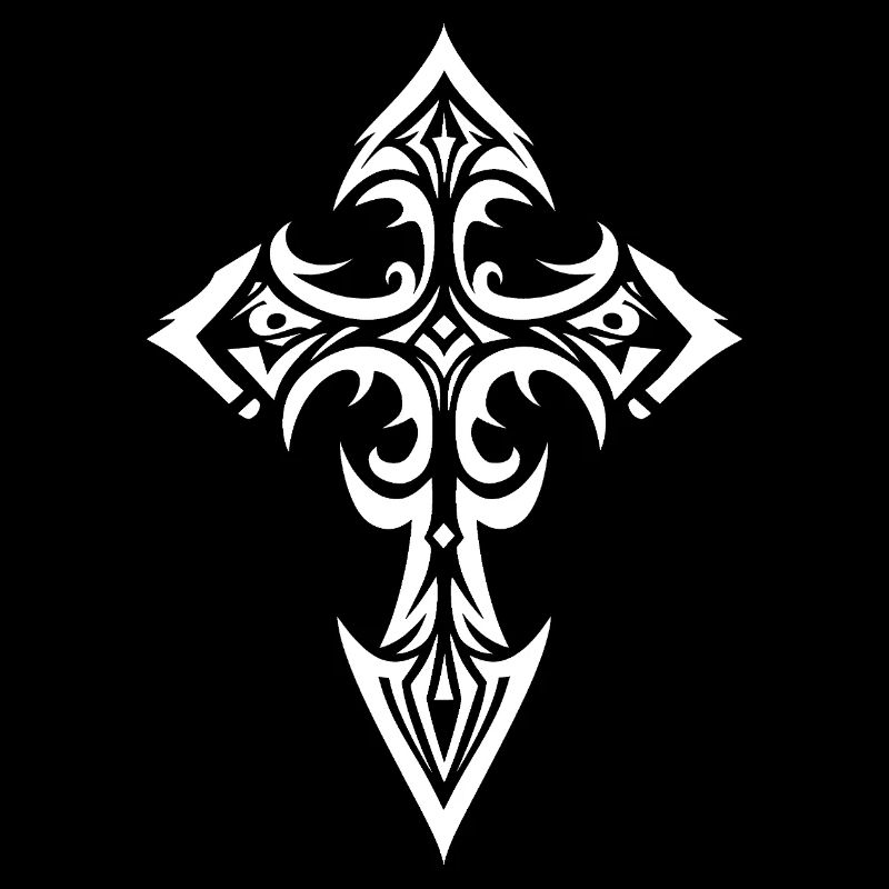 Croix tribale ornée