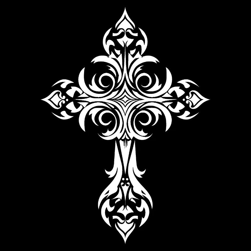 Croix en filigrane ornée
