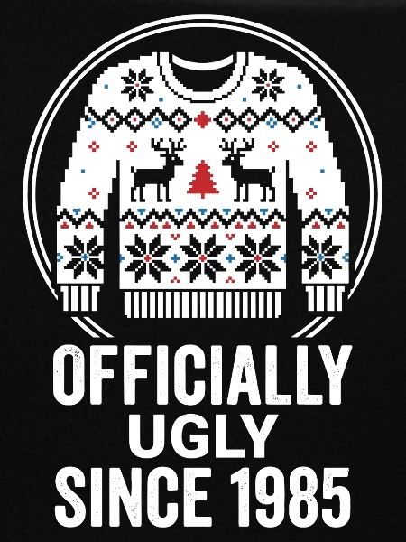Offiziell Ugly 1985 Weihnachtspullover