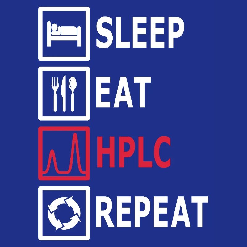 HPLC Performance Chromatography Eat Sleep Repeat