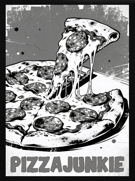 Pizzajunkie Slice Graphic