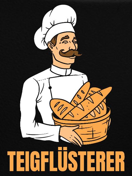 Bäcker Brotkorb Bäckermütze Teigflüsterer