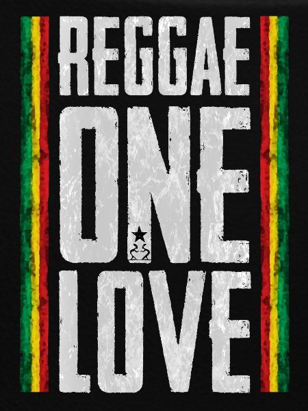 Reggae One Love Lettering