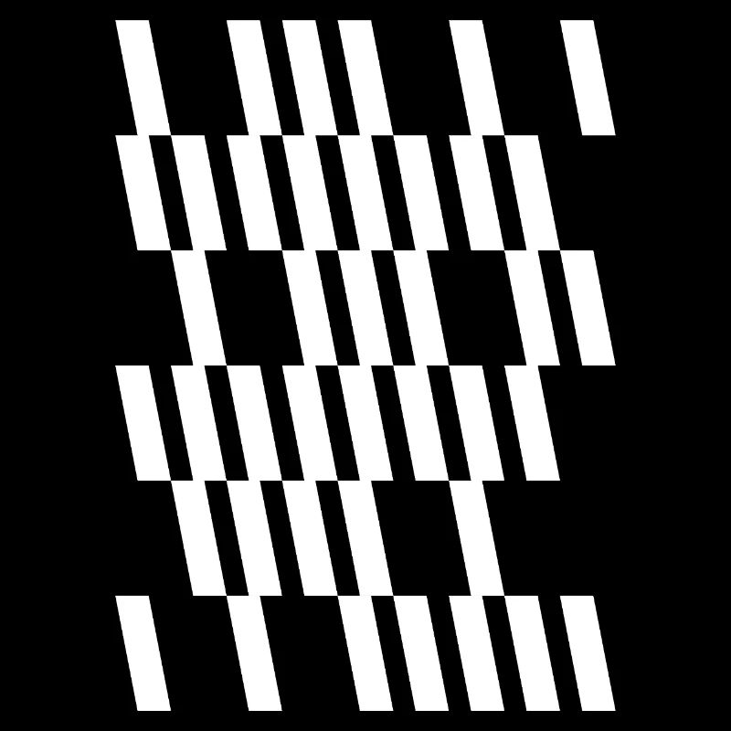 Monochrome Geometric Stripes Grid