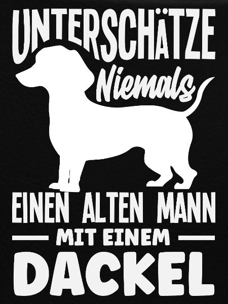 Alter Mann Mit Dackel