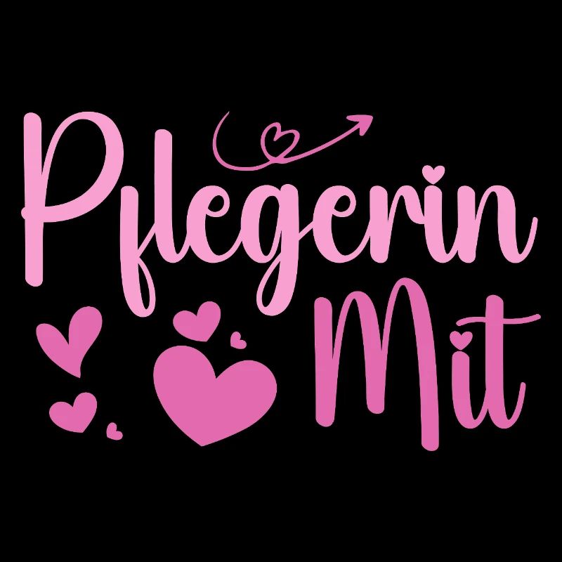 Pflegerin - Herz Symbol - Pflegefachfrau - DANKE