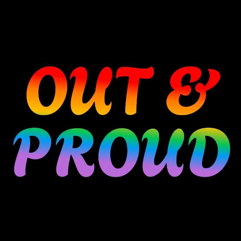 Raus und stolze LGBT-Regenbogen-Pride