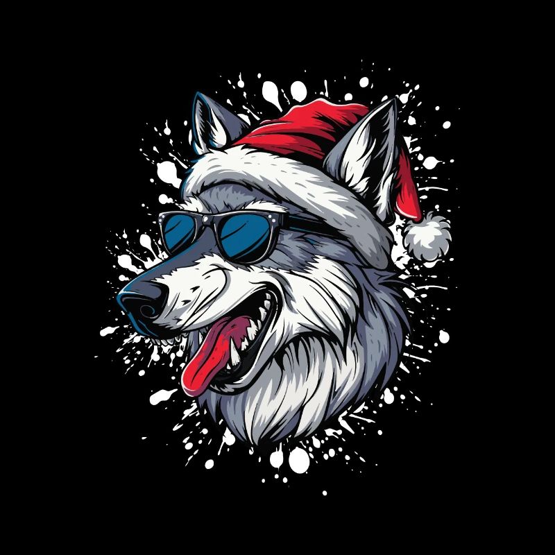 Loup Noël Drôle