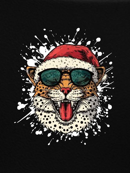 Leopard Christmas Funny
