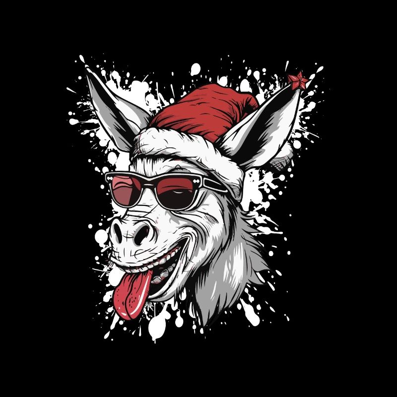 Donkey Christmas Funny