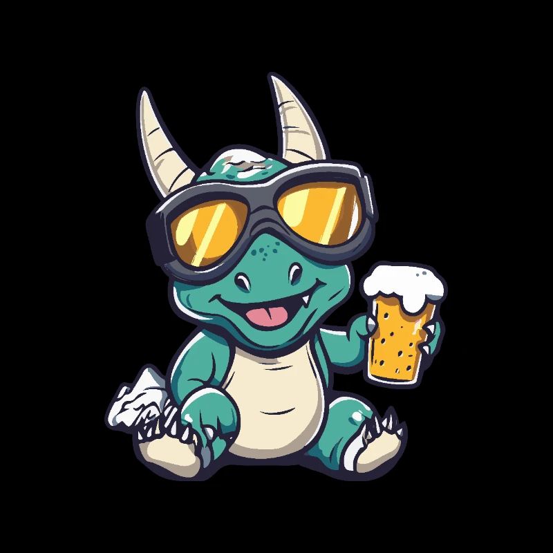 Dinosaure tricératops Bière d’après-ski