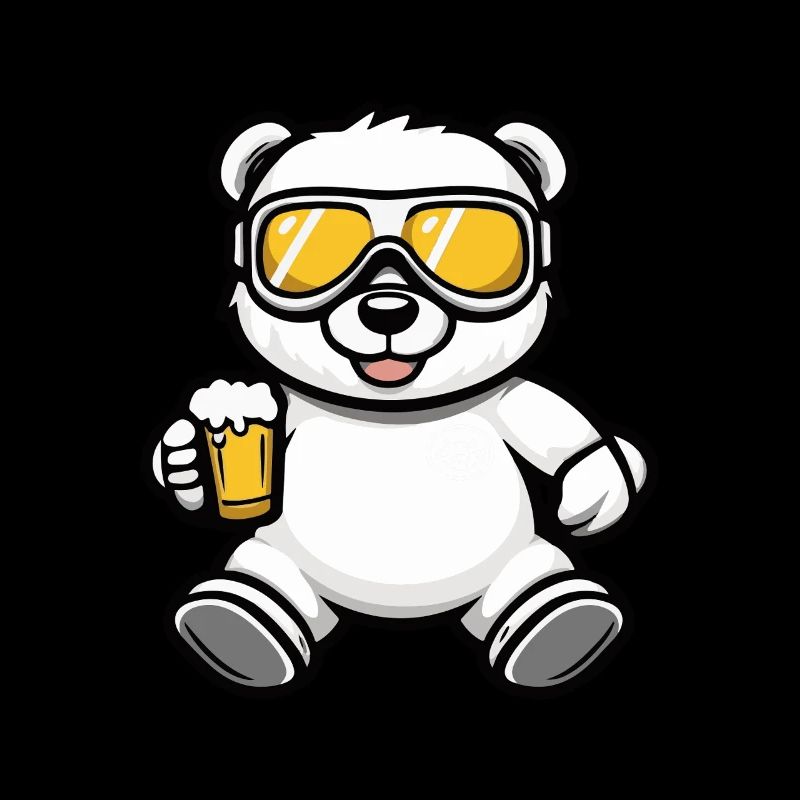 Bär Apres Ski Bier Comic