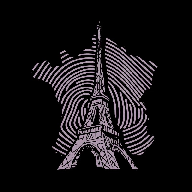 Eiffel Tower Silhouette Minimalist Paris