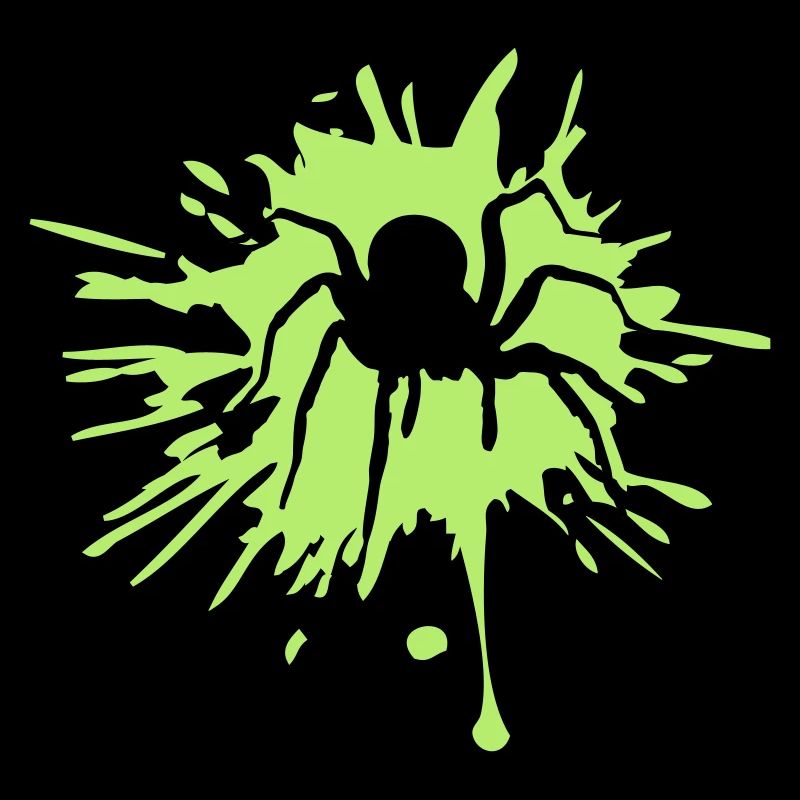 spinne vogelspinne klecks graffiti tropfen farbe b