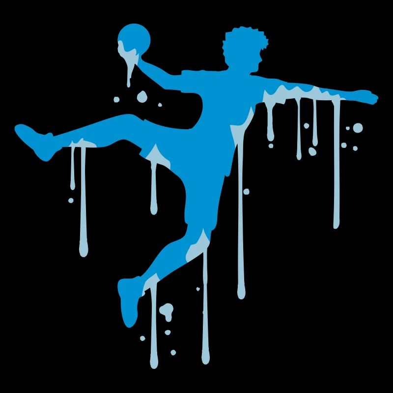 Ice melting drops graffiti color spray silhoue