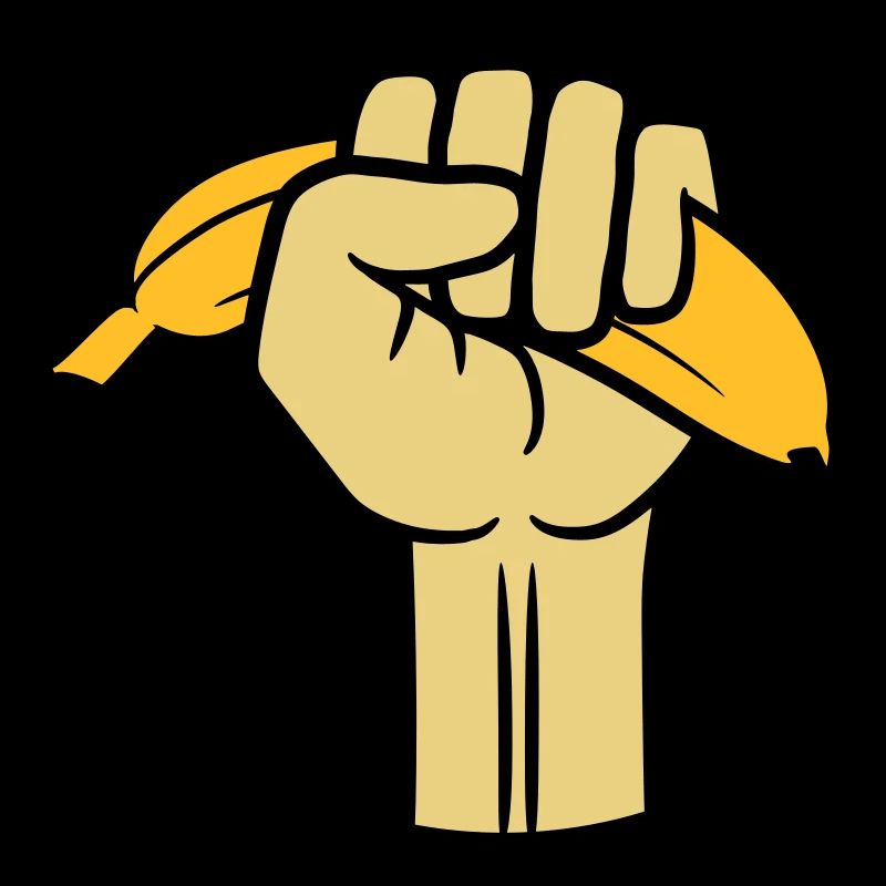 faust banane obst lecker hunger essen gesund hand