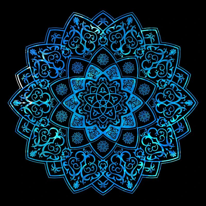 Mandala - bleu