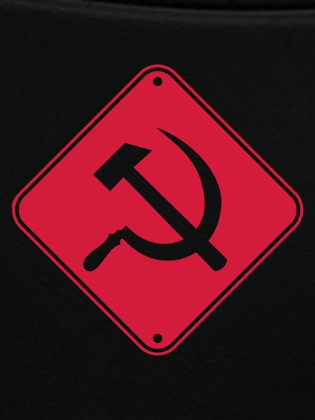 Warnung Kommunismus Schild