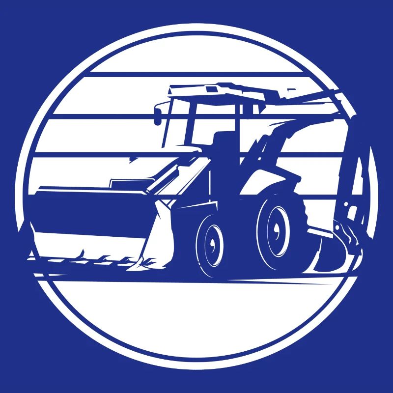 Bagger Baggerfahrer Sunset Retro Design
