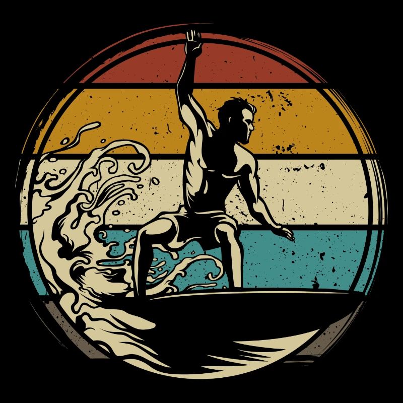 Surfeur rétro