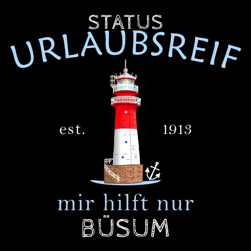 Büsum, ready for vacation, lighthouse, Germany