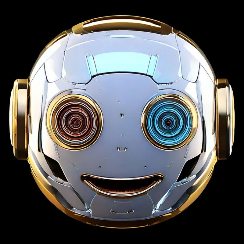 Robot head for all sci-fi and technology lovers