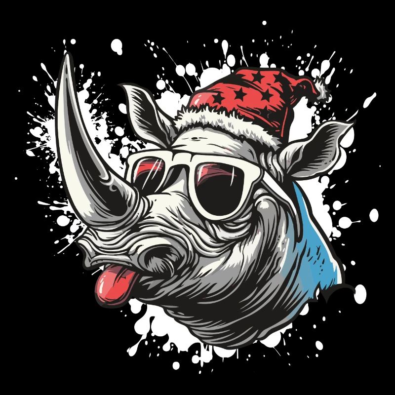 Rhino Christmas Funny
