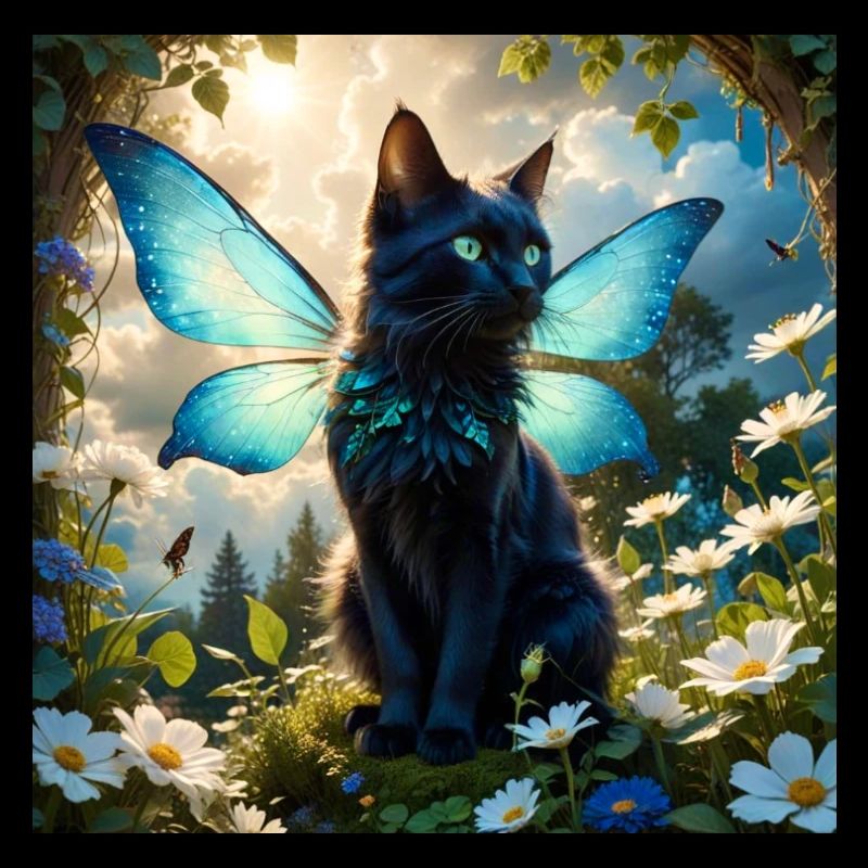 Katze mit Flügeln