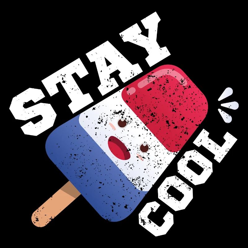 Summer Popsicle Stay Cool Funny Bomb Retro 80s