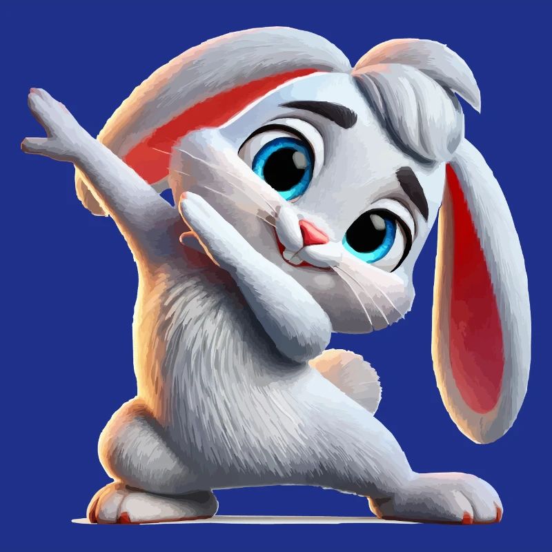 Bunny Dabbing Comic