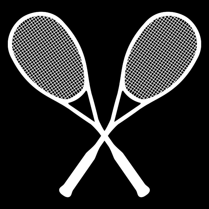 Raquette de squash Logo Croix Blanc