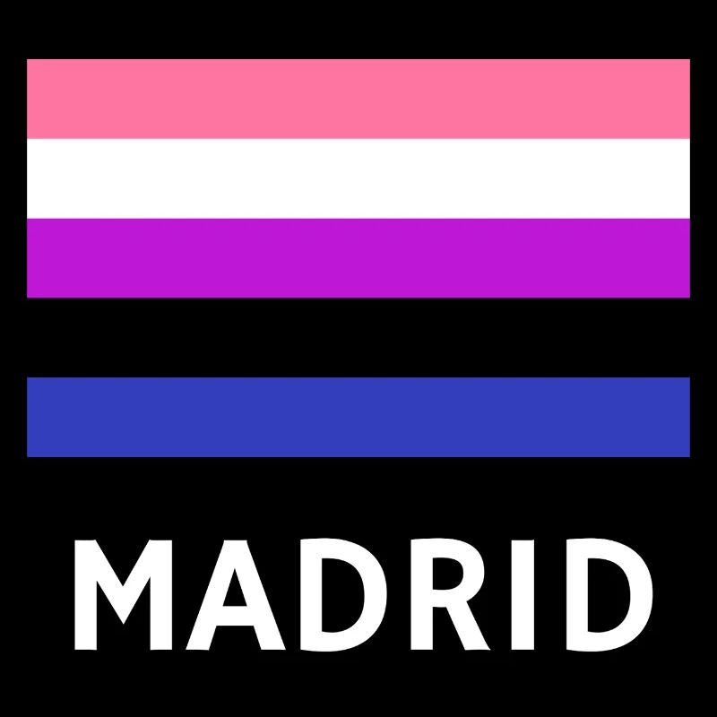Genderfluid Pride Flag Madrid