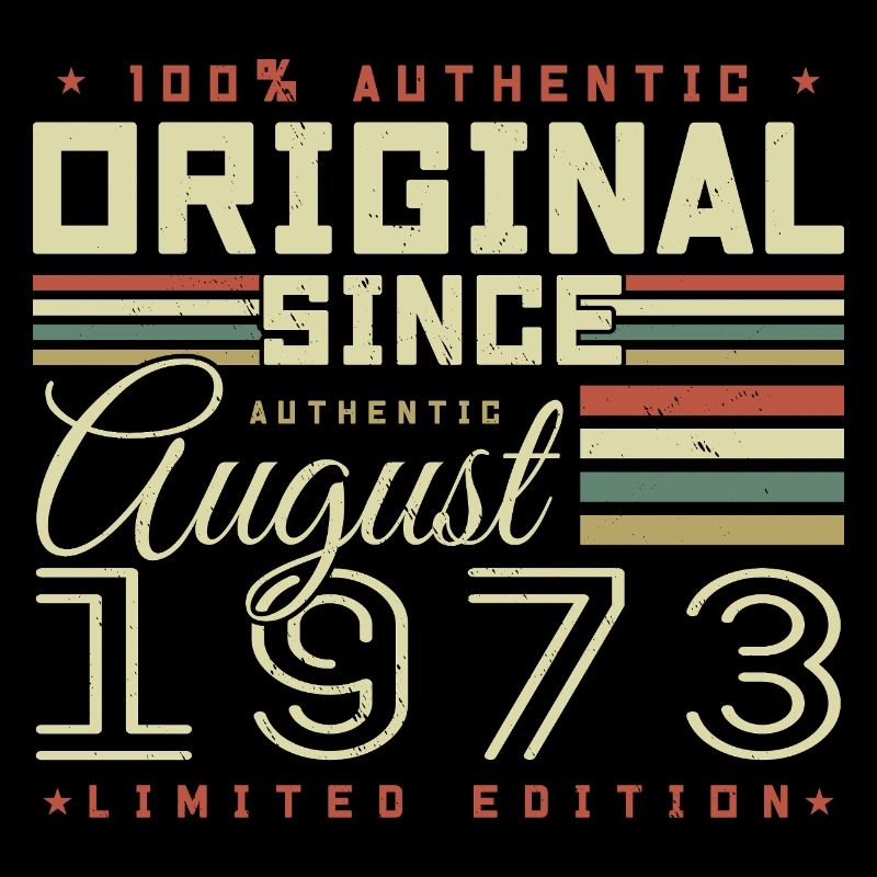 Août 1973 Retro Août 1973 Août 1973 Anniversaire