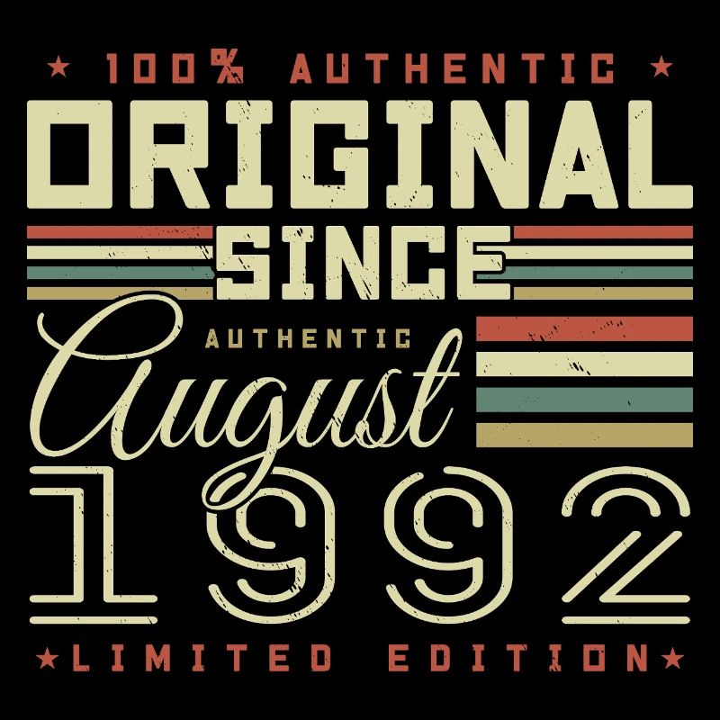 August 1992 Retro August 1992 August 1992 Jubiläum