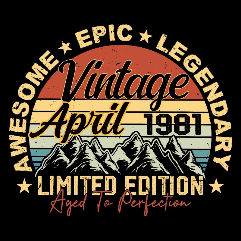 44th Birthday Gift Vintage April 1981