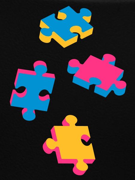 four puzzle pieces