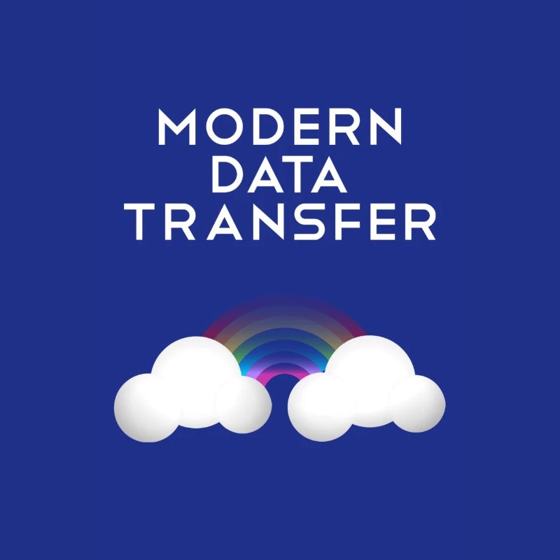 Moderne Datentransfer Wolken Informatiker Geschenk