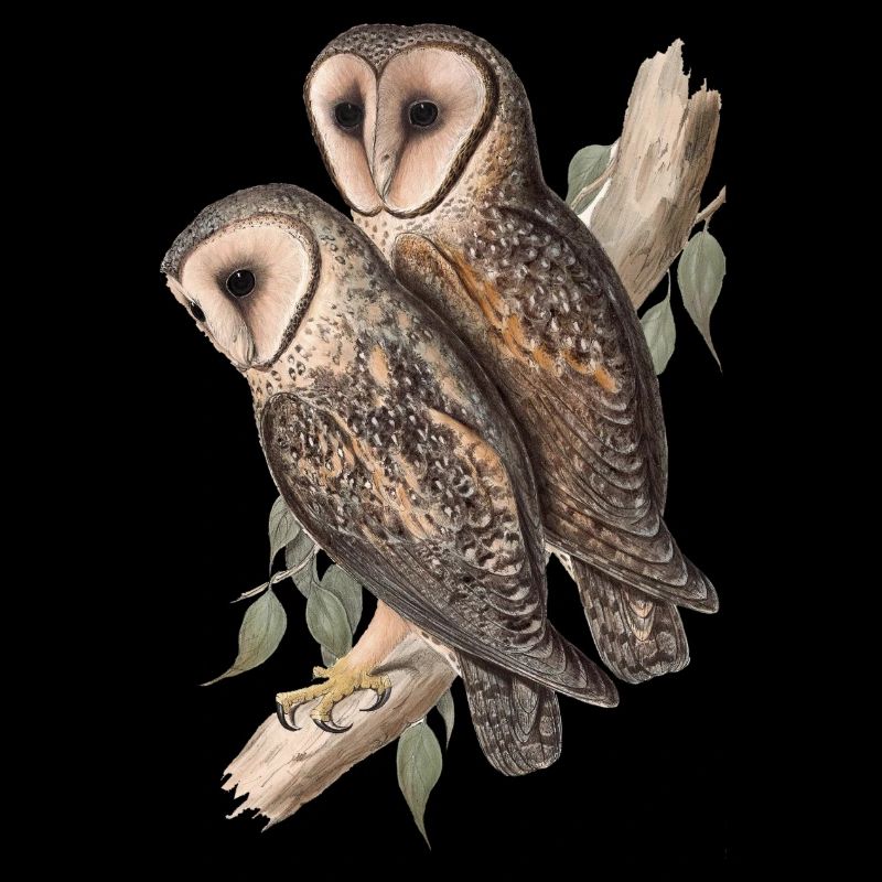 Eule Eulenpärchen Schleiereule