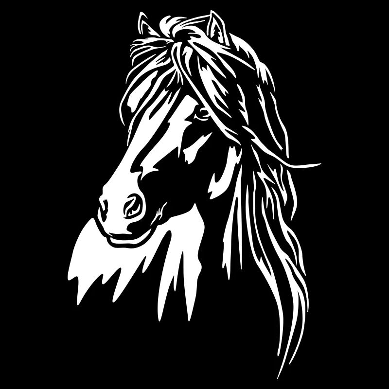 Pferd Kopf "Black Edition"